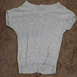 PRICE DROP Short sleeve button back sweater